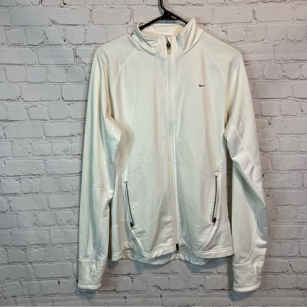 Nike Fit Dry White Tech Fleece Sweater Girls size Large (12-14)